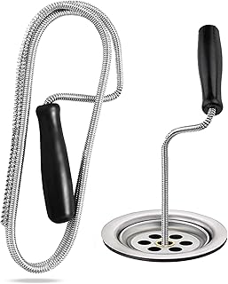 1pcs Drain Snake Unblocker | 100cm Kitchen Sink Unblocker Tool Plumbing Snake | Shower Drain Unblocker Tools for Kitchen Sink & Drain Cleaning Tool Drain Auger Plumbers Snake Plumbing Drain Brush Rod