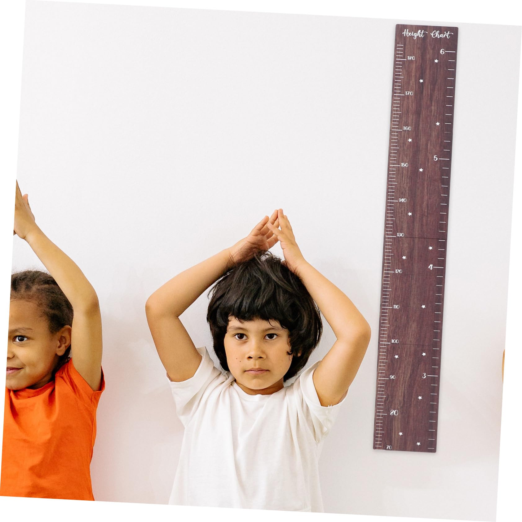 Ipetboom Tabla de Crecimiento de Madera para Pared Medidor de Altura Infantil y Seguro Decoración para Guardería y Habitación Infantil Regla de Crecimiento para Registro Preciso