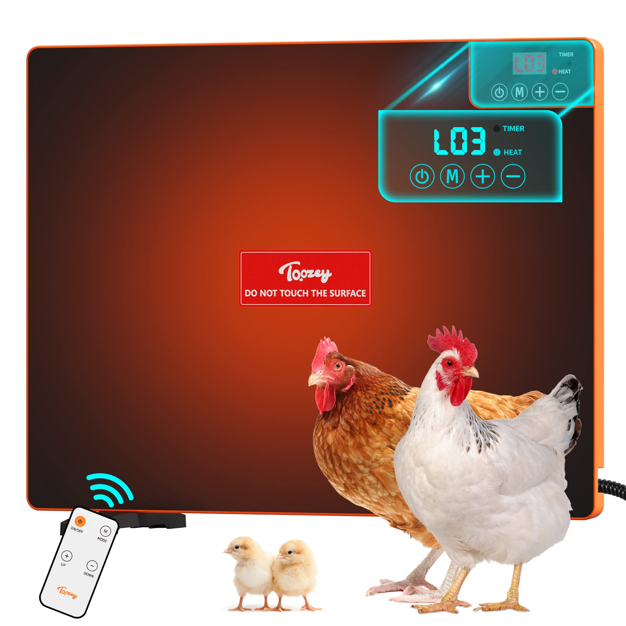 Buy Toozey Chicken Coop Heater, Radiant Heat Chicken Heater with