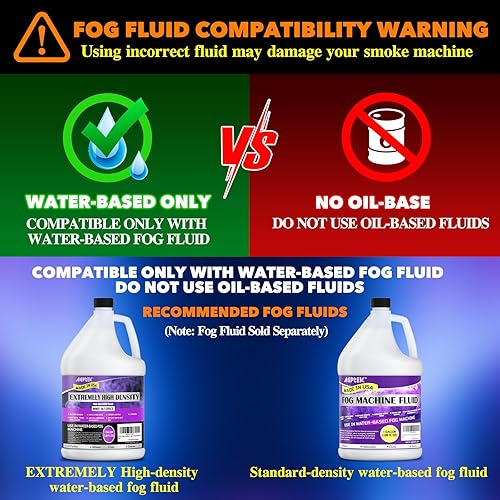 Miniatura 9 de AGPTEK - Máquina de niebla de 500 W, portátil, con luces LED (rojo, azul, verde) y control remoto inalámbrico para Halloween, Navidad, bodas