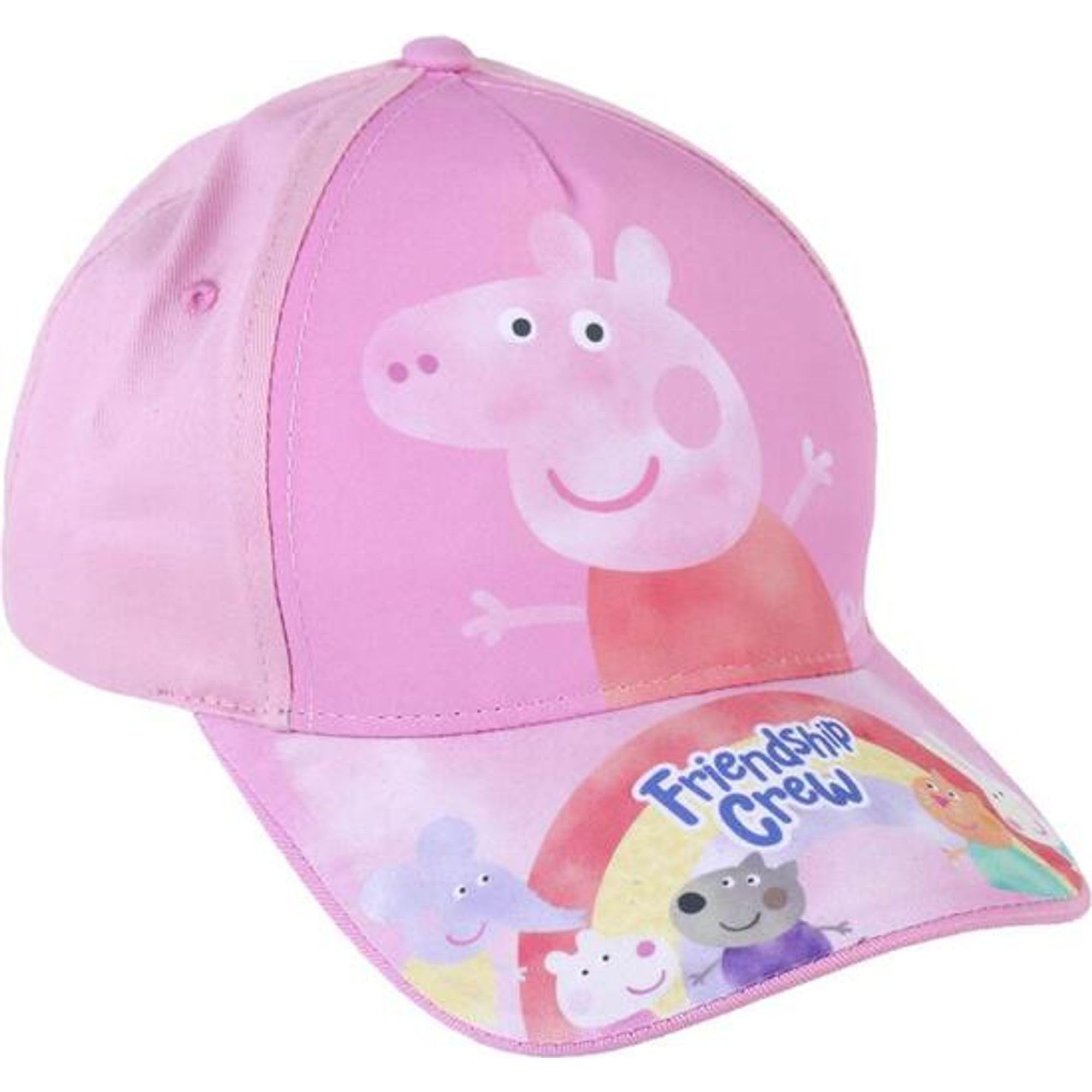 Cappello per Bambini di Peppa Pig e i suoi Amici - Da 2 a 8 Anni - Con Cotone e Poliestere - Berretto per Bambini con Strappo sul Retro Regolabile - Prodotto Originale Ideato in Spagna