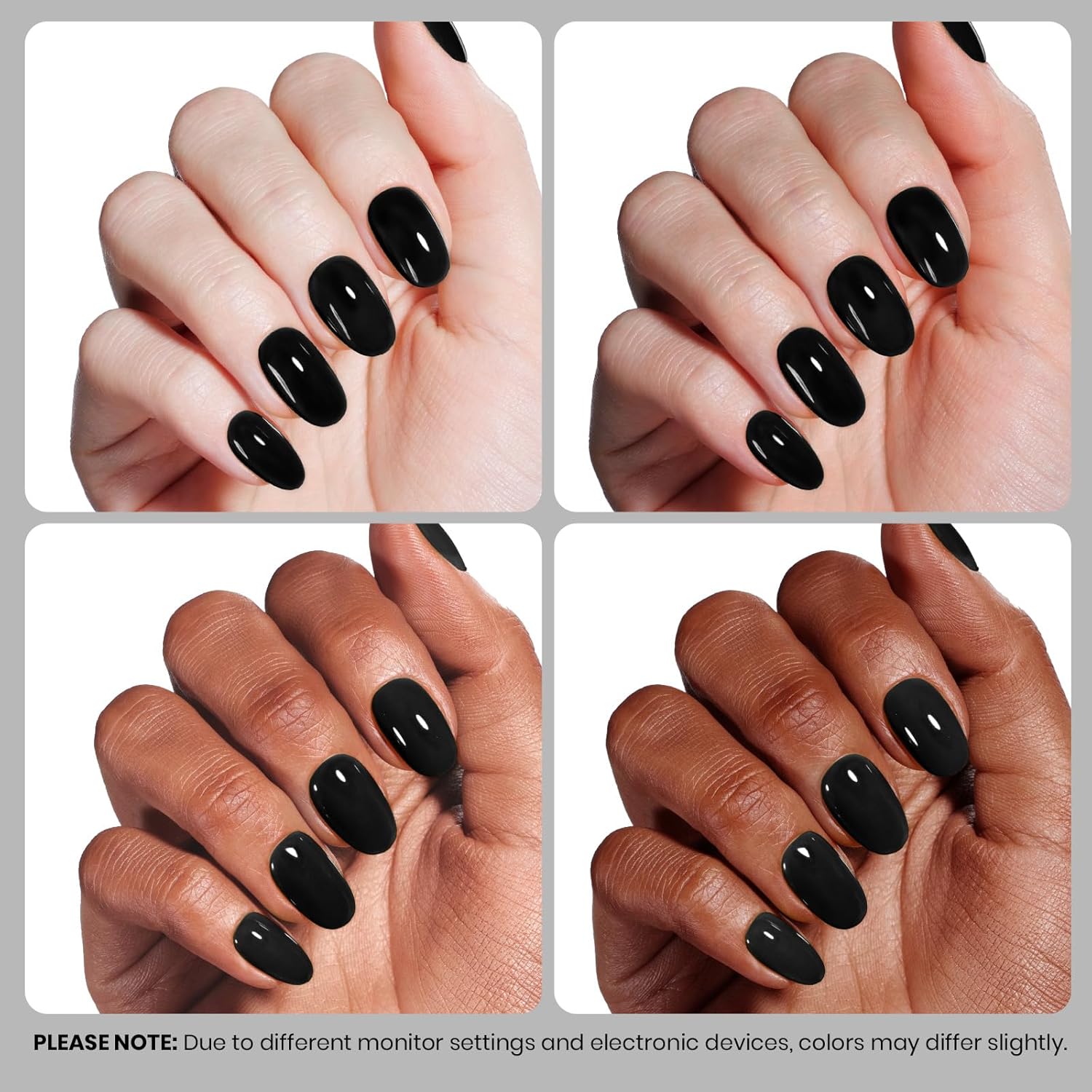 Beetles Black Gel Nail Polish 10ml Classic Black Color Gel Polish Soak off UV Led Lamp Needed Manicure Salon DIY Home Gift for Women Inkwell