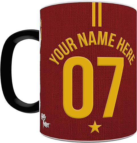 Miniatura 4 de Morphing Mugs Harry Potter  Gryffindor  Diseño personalizado de bata de Quidditch  Una taza de cerámica sensible al calor que cambia de color de 11