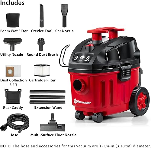 Miniatura 2 de Vacmaster Aspiradora domésticaseca HP de 4 galones y 5 picos - VF408B 1101