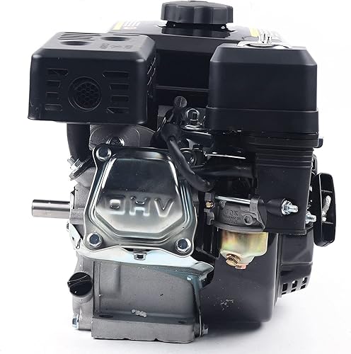 Miniatura 5 de Motor horizontal de gas, motor de gas de 4 tiempos de 212 CC 7.5 HP, arranque eléctrico, motor de eje lateral, motor de gasolina OHV, motor de