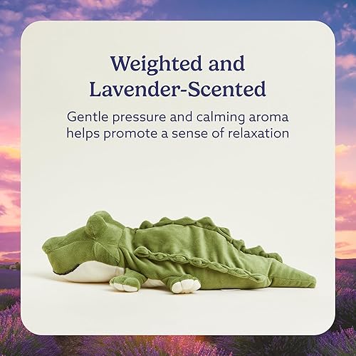 Miniatura 3 de warmies Animales de Peluche para Microondas y con Peso, Caimán - Animal de Peluche Térmico para Calor y Comodidad - Lindos Juguetes de Peluche