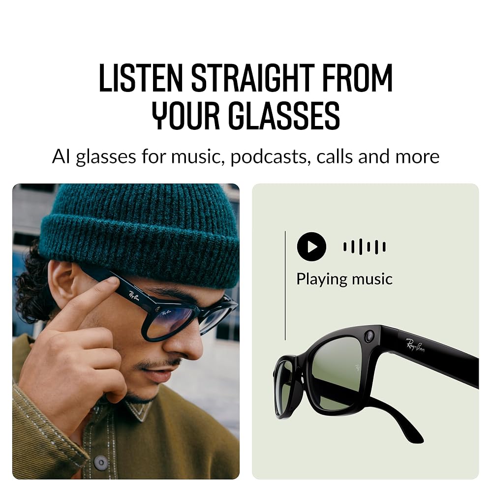 Ray-Ban  スマートグラス Wayfarer 楽天市場】Ray-Ban Meta Wayfarer AI サングラス Meta Ray-ban
