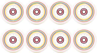 Rollerex Lollipop Boardwalk Inline Skate Wheels (8-Pack with Bearings, Spacers and Washers) (Various Size Options Available) (72mm)