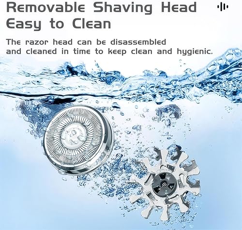 Miniatura 3 de Mini afeitadora eléctrica, portátil y potente maquinilla de afeitar para hombres y mujeres, recargable por USB C, pantalla de alimentación de