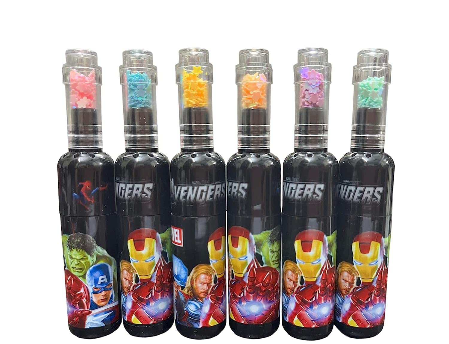 Youth Enterprises Pack 6 Spider Theme Bottle Shape Highlighters | Set Of 6 | Fine Grip Marker Pen | Ideal For Office Stationery & Kids-image-15