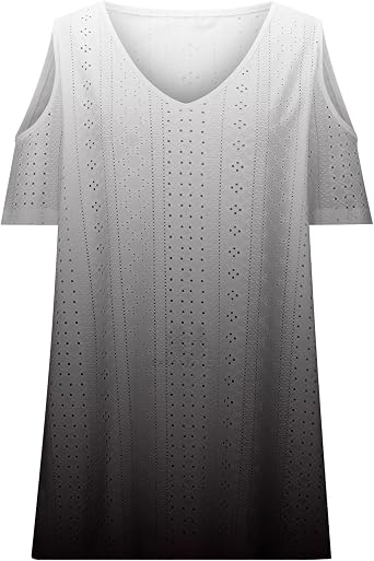 Summer Tops for Women Short Sleeve Shirts Off The Shoulder V Neck Tees Sexy Dressy Casual Tunics Beach Vacation