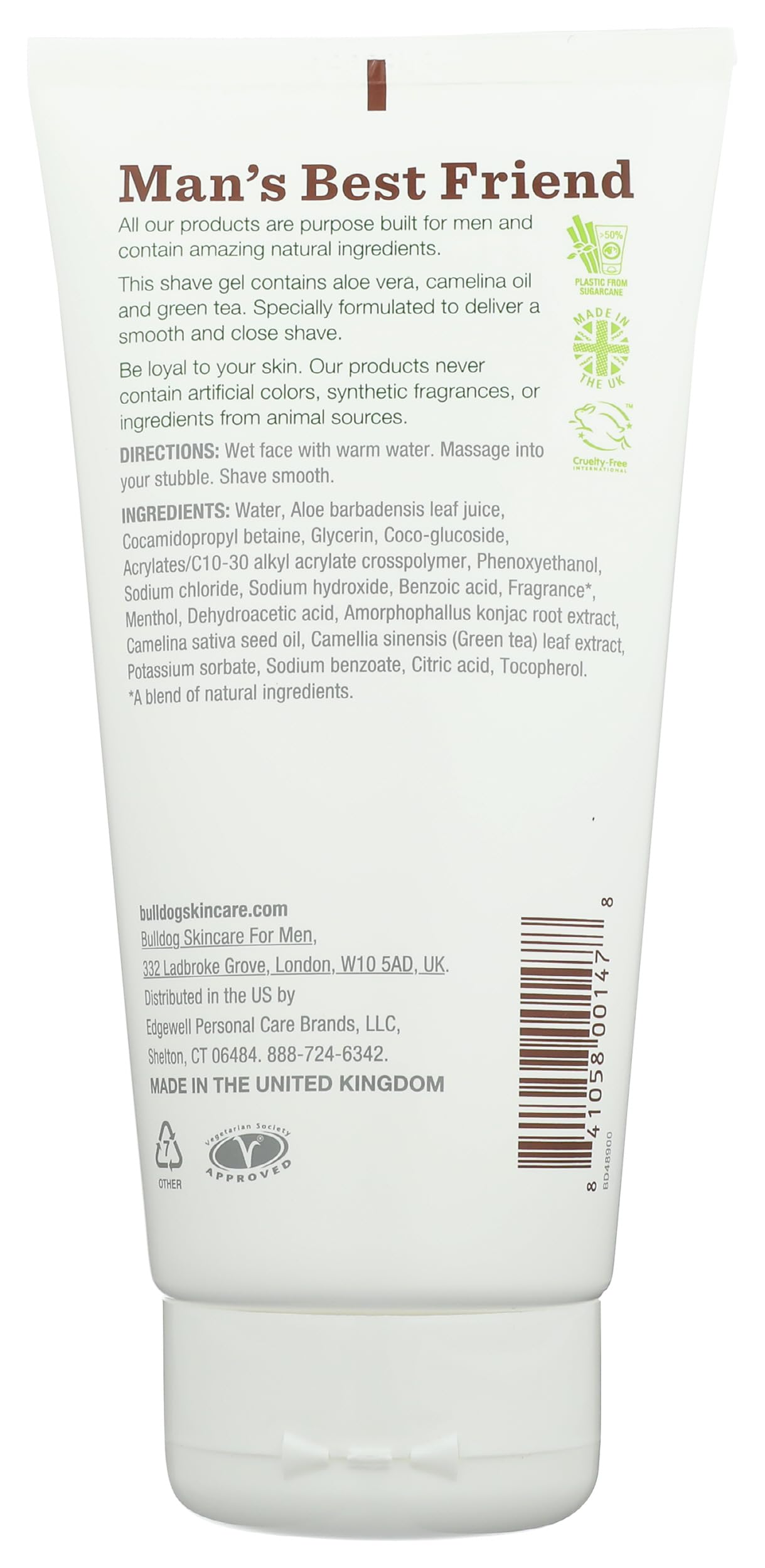 Bulldog Shave Gel - Smooth, Close Shave -2 Bulldog Shave Gel - Smooth, Close Shave -2