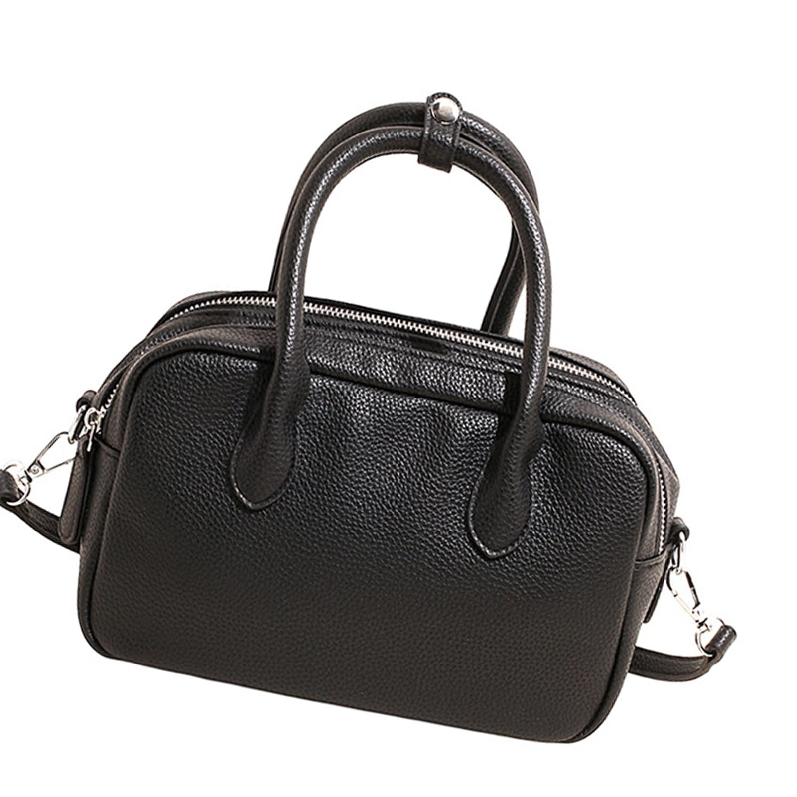 BWANGIAO Women Satchel Purses and Leather Barrels Bag Top Handle Shoulder Purse with Strap Crossbody Bags
