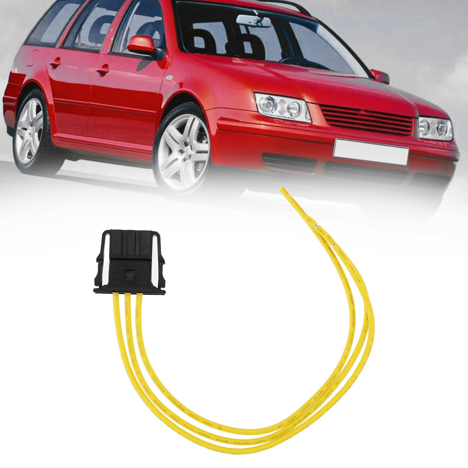 Câble De Réparation électrique 3 Broches Pour Audi A3, A6, Q7 Et Autres Modèles VW/Seat - 20cm, 16 AWG - Ref 1J0972924 - 8