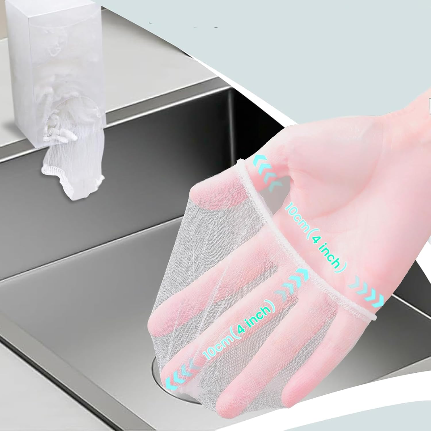 Kitchen Sink Strainer Mesh Bag- 200 PCS Disposable Sink Net Strainer Filter Bags for Sink Drain for Collecting Kitchen Food Waste Leftover Garbage