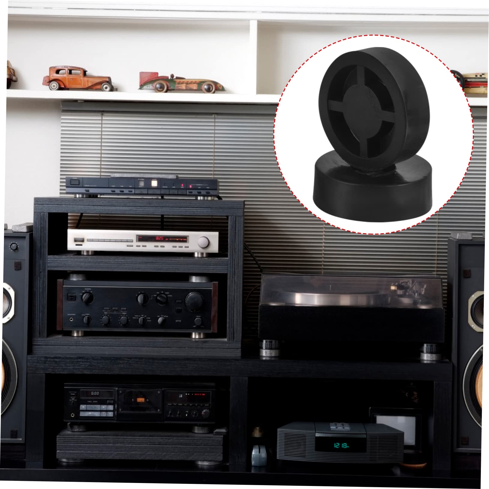 4 Piedini In Alluminio Per Altoparlanti - Ammortizzano Vibrazioni Per HiFi - Foto 5