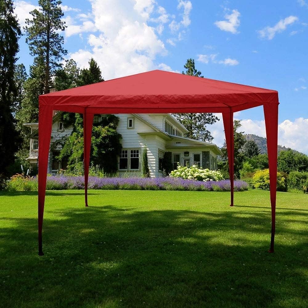 Garden Vida Gazebo 3x3m Marquee Party Tent Outdoor Garden Canopy Waterproof, Red