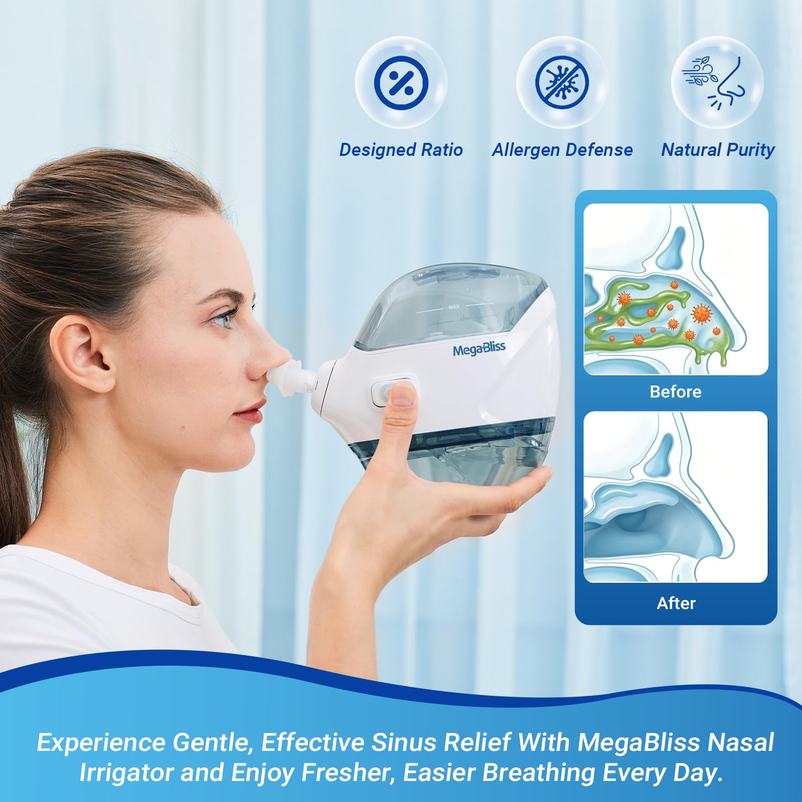 Nasal Irrigation System Nasal Irrigator Sinus Rinse Machine — Amazon image 6