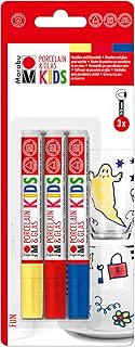Marabu 0125000000082 Azul, Rojo, Amarillo 3pieza(s) rotulador - Juguete de pintura (Azul, Rojo, Amarillo, Multicolor, 3 Colores, 1 mm, 3 mm, 160 °C) , color, modelo surtido