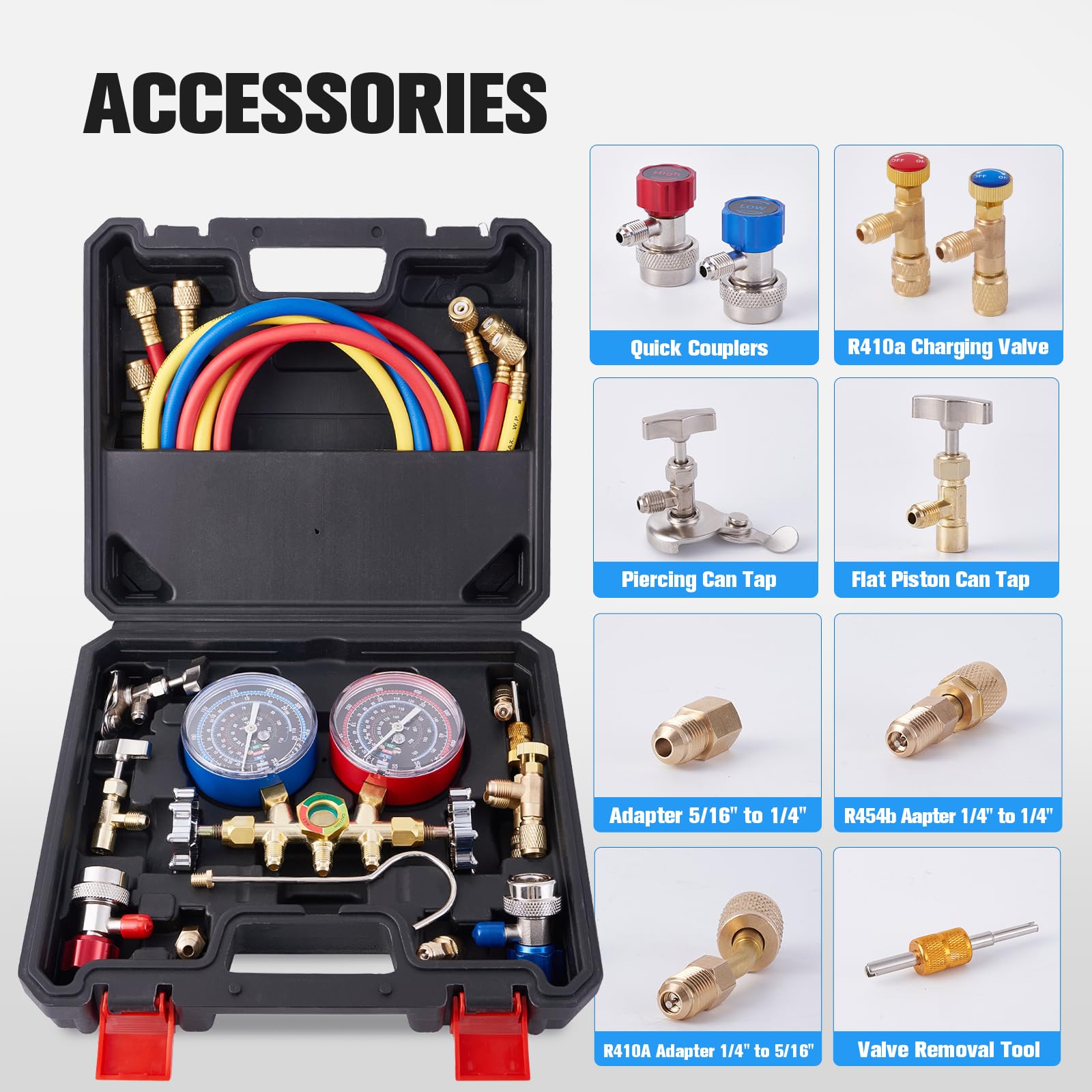 ゲージマニホールド Amazon.co.jp: Wisscool A2L HVAC マニホールドゲージセット R454B