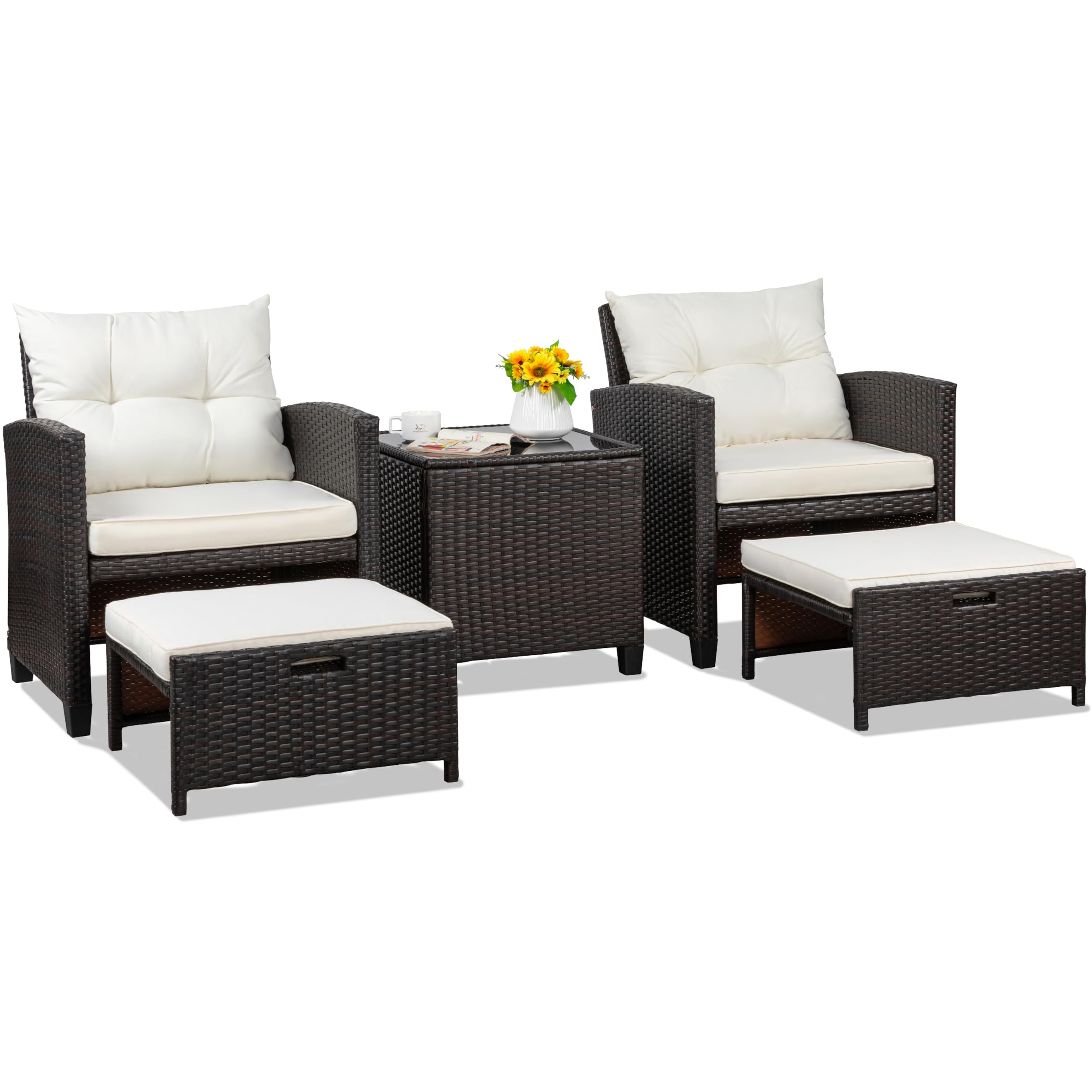 Shintenchi 5 Pieces Patio Furniture Set
