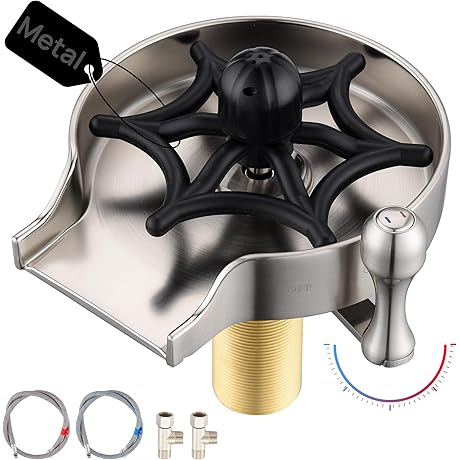 "Smart Faucet Glass Rinser Cup Cleaner for Sink"