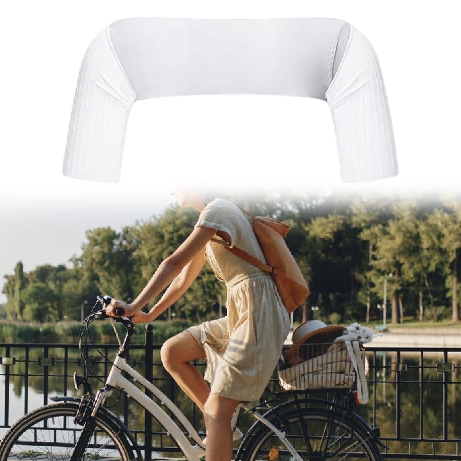 LOVIVER Manicotto da Ciclismo, coprimanicotto per Bicicletta, Leggero, Accessorio Versatile per Equitazione, Donna, Uomo, Unisex, Estivo, Traspirante, ad