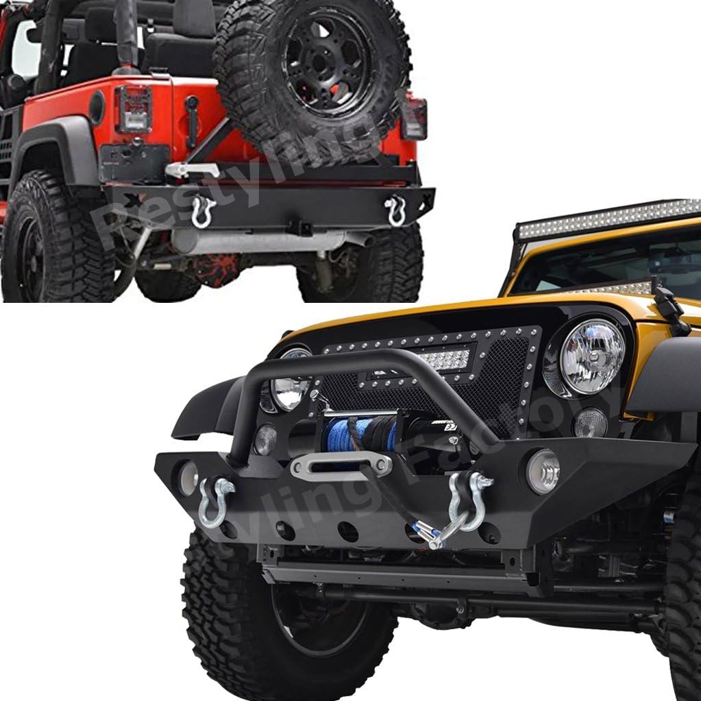 Restyling Factory Rock Crawler Front Bumper with OE Fog