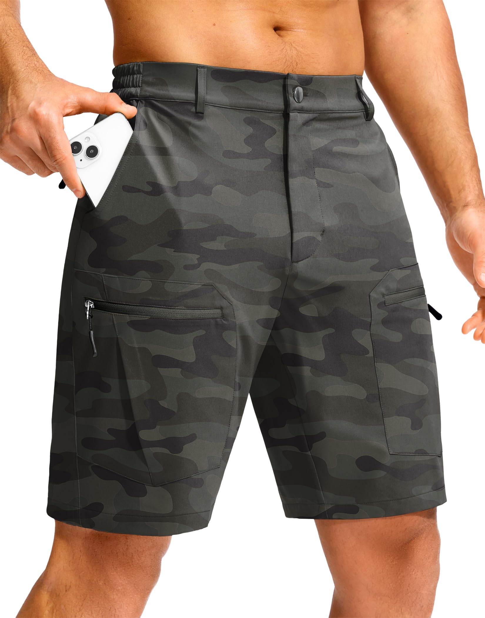 G Gradual Mens Hiking Cargo Shorts Lightweight Outdoor Short with 5 Pockets