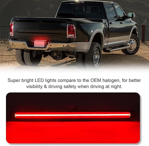 Miniatura 3 de Barra de luz LED para portón trasero compatible con Ram 2500 3500 modelos dually 2006-2018, F1 Strobe Flash LED para portón trasero ID Lightbar