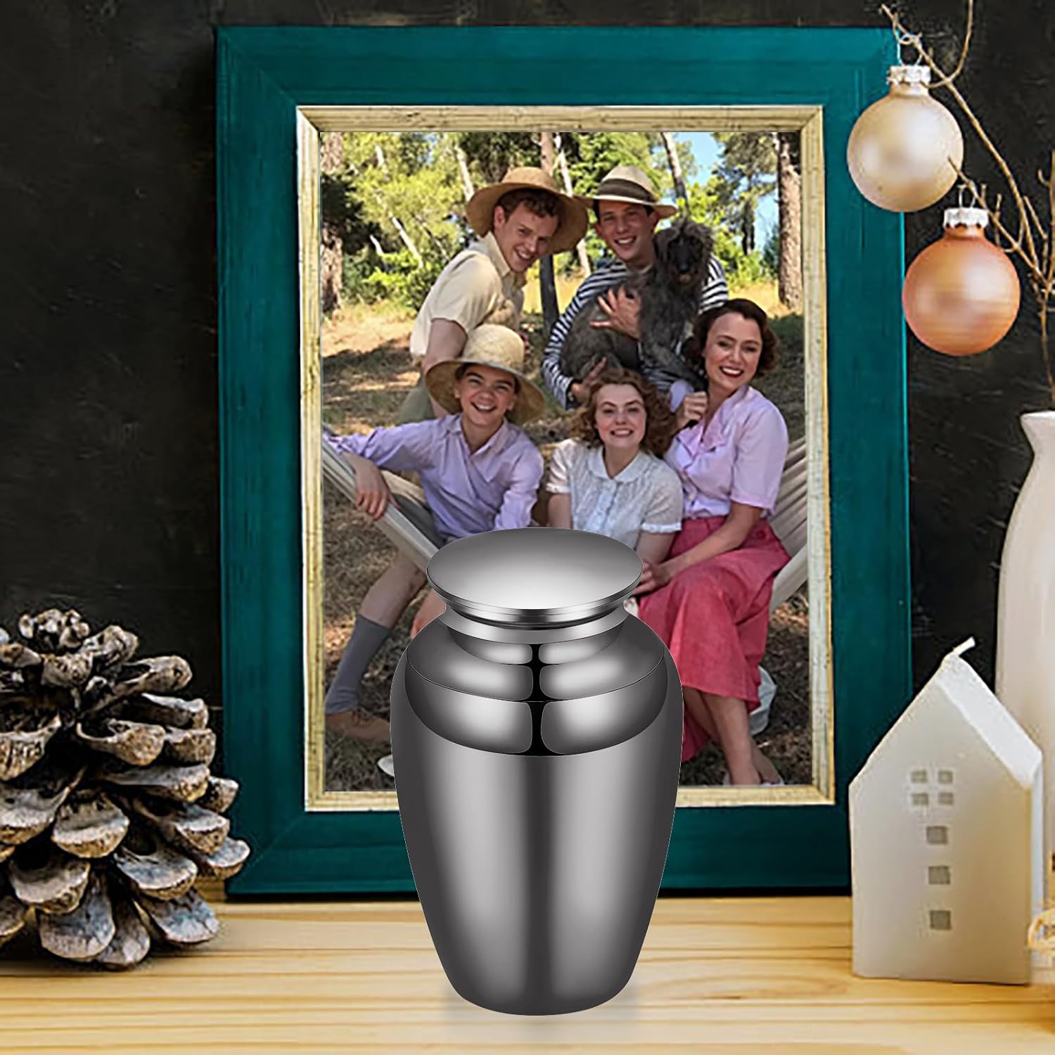 Mini Urns for Human Pet Ashes Stainless Steel Cremation Memorial Keepsake for Loved One