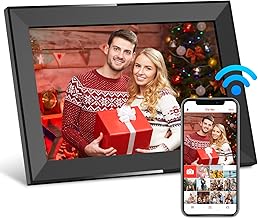 10.1 Inch Digital Picture Frame with 32GB Storage, FRAMEO WiFi Digital Photo Frame, 1280 * 800 IPS Touch Screen, Auto-Rotate Slideshow, Easy to Share Photo/Video via Free App