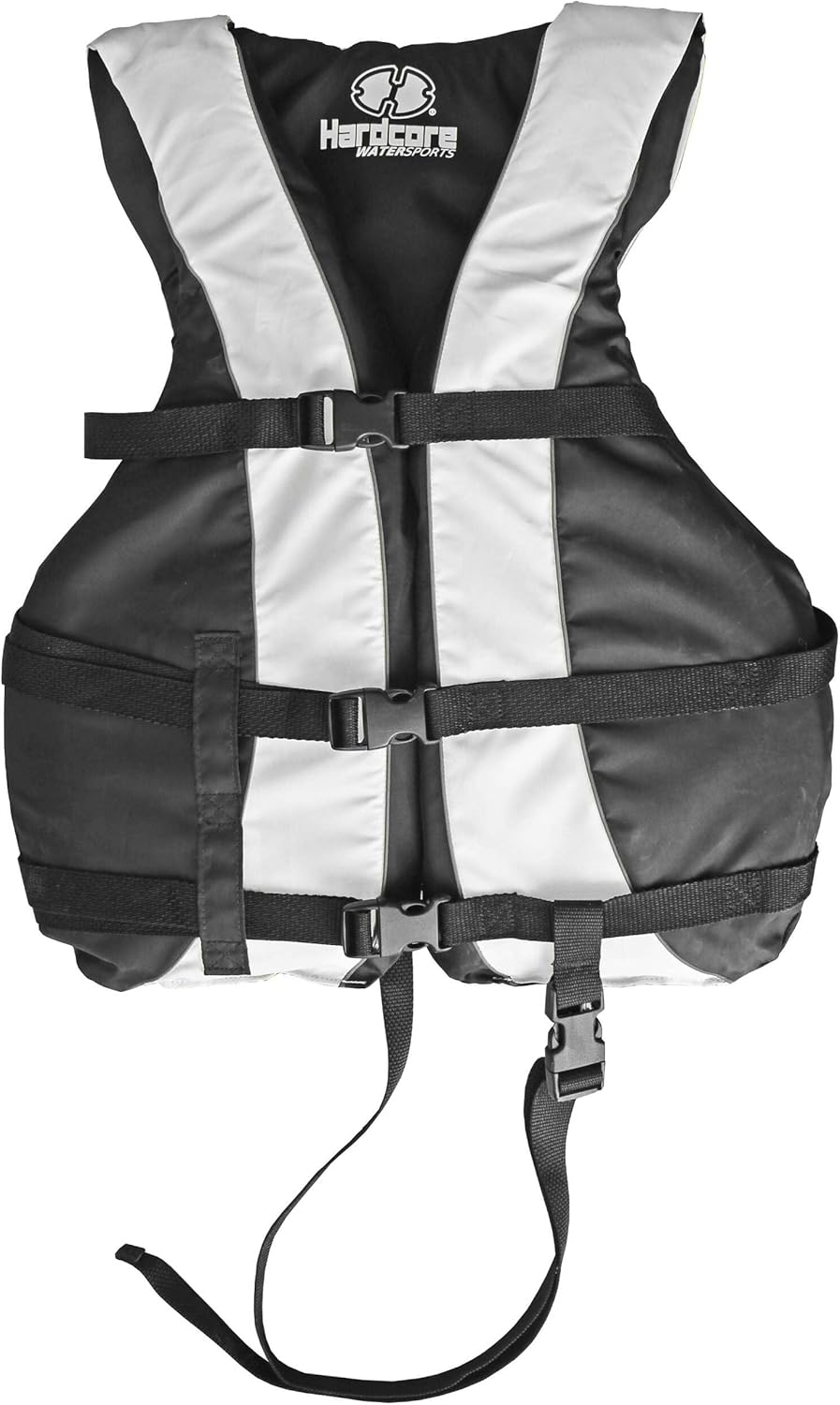 Hardcore Life Jacket Paddle Vest; Coast Guard Approved Type III PFD Life Vest Flotation Device; Jet ski, Wakeboard, Kayak; Ideal Extra Life Jacket for Your Pontoon Boat w/Leg Strap