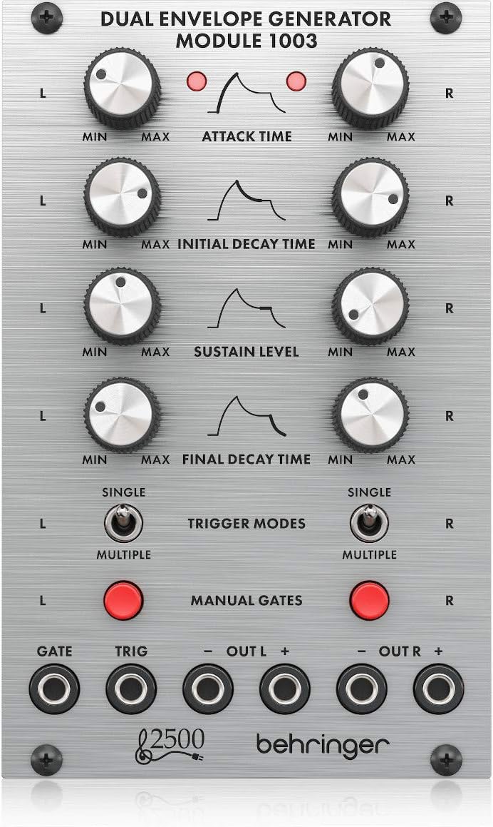 DUAL ENVELOPE GENERATOR MODULE 1003 Legendary 2500 Series Dual Envelope Generator Module for Eurorack