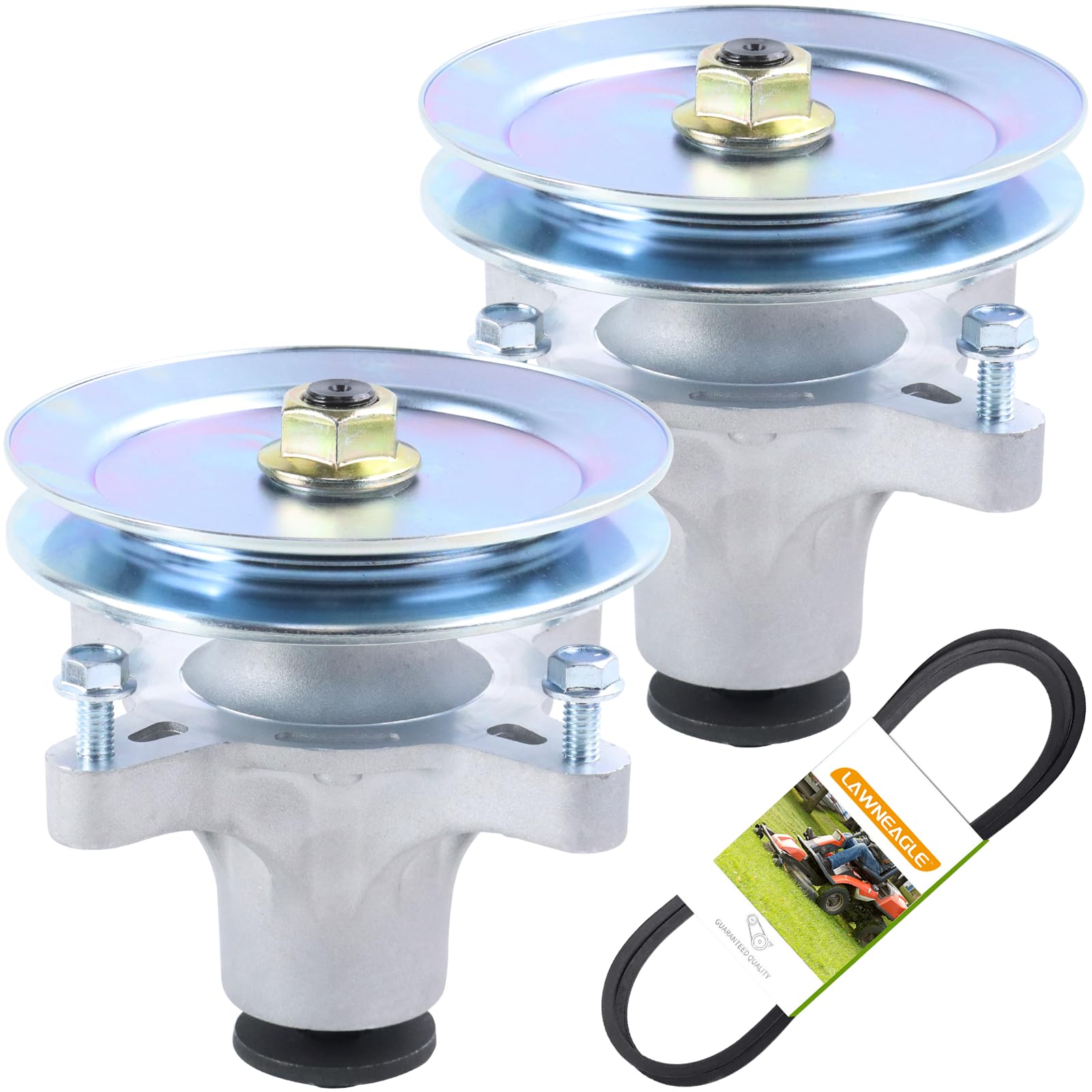 LAWNEAGLE 2 Pack 139-3214 Spindle Assembly with 125-5574 Spindle Pulley 119-8819 Belt Replaces 139-3214 Spindle Toro 121-0751 Spindle Assembly 117-