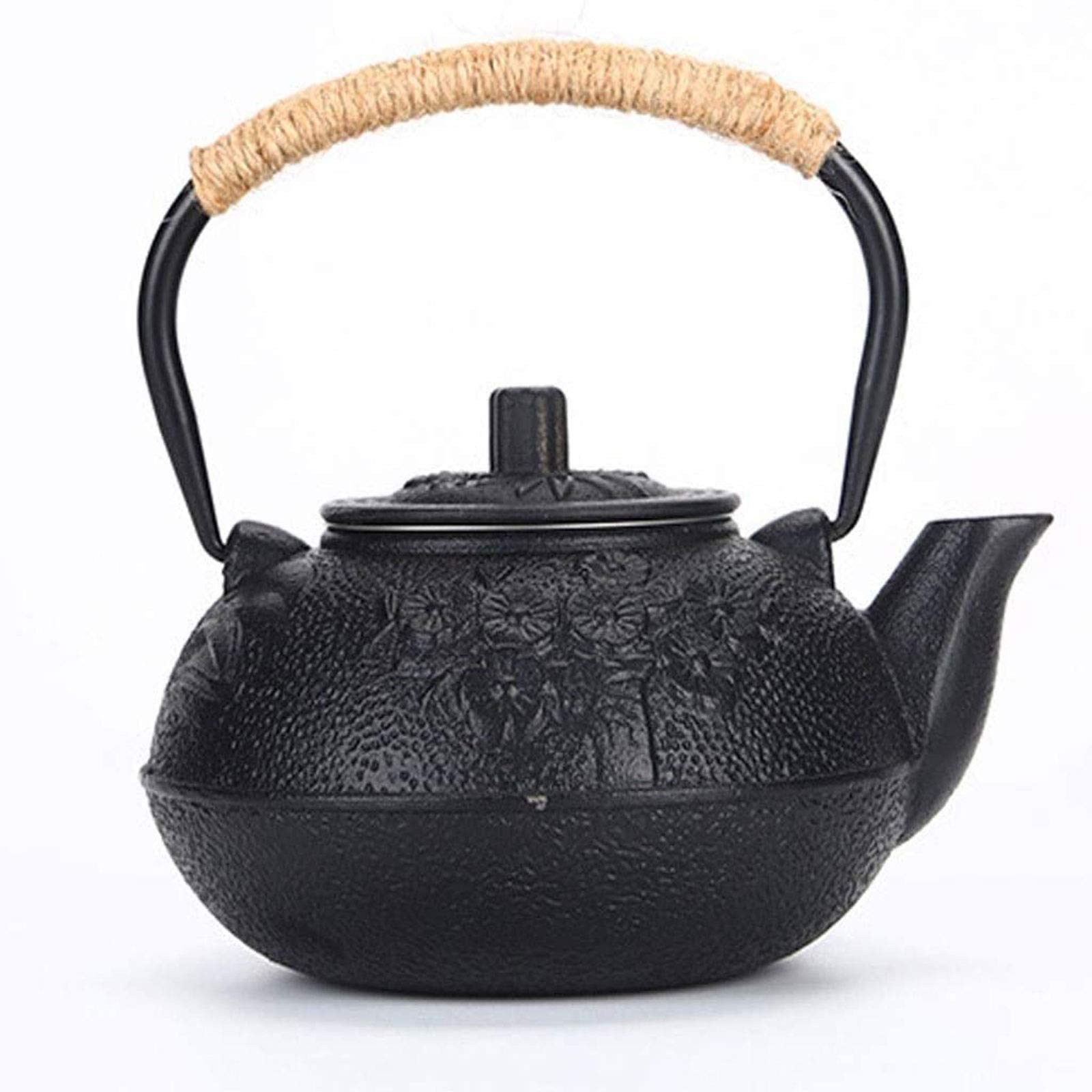 Tetera De Hierro Fundido Japonés De 600 Ml Con Infusor - Hervidor De Té De Hierro Fundido Mantiene La Temperatura - Vintage Lilac Blossom Tea Kettle - Artículo Del Coleccionista Para El Té Aficionados