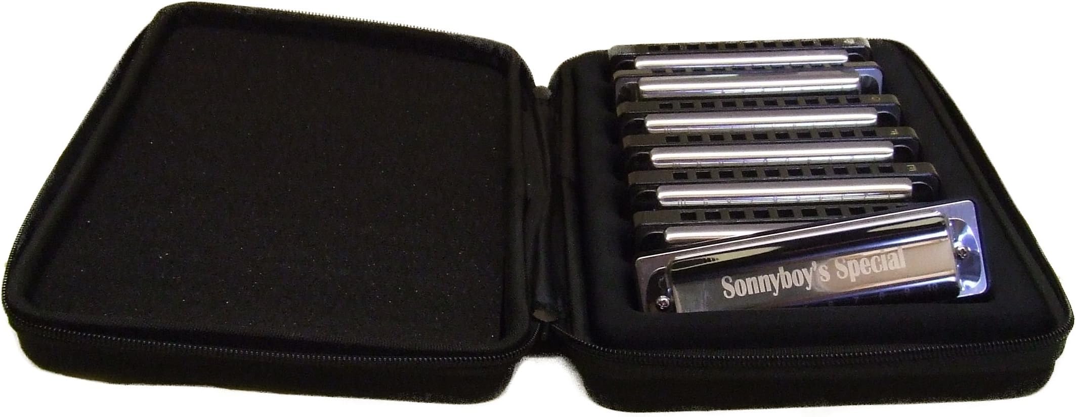 Sonnyboy's Special Harmonica Boxed Set of 7 in the keys of C,D,E,F,G A,Bb