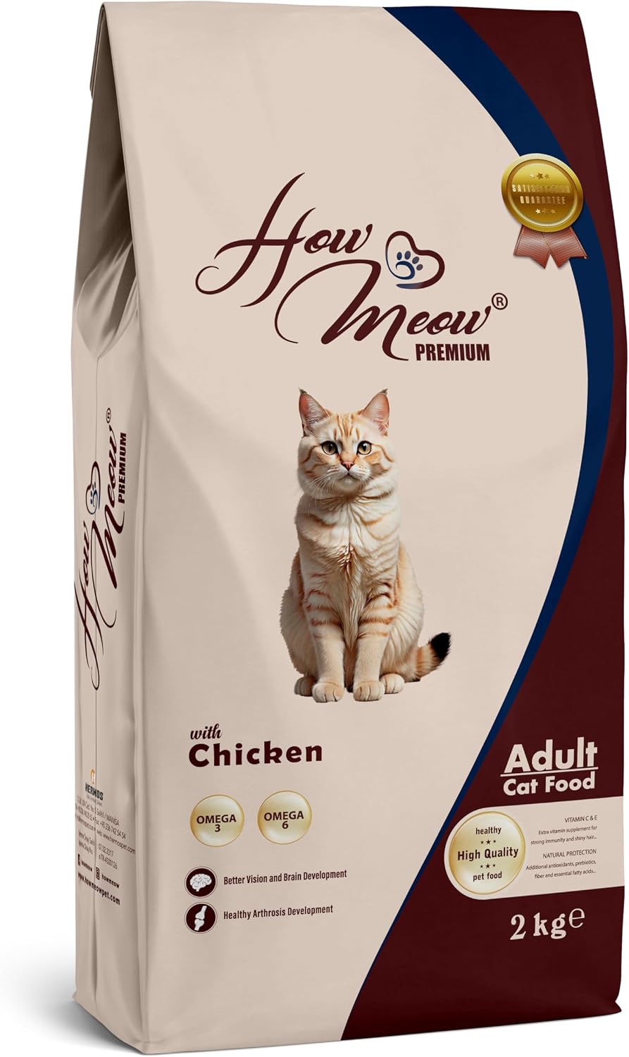 How Meow Yetişkin Kedi Maması Tavuklu 2 kg