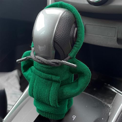 Miniatura 5 de zipelo Funda para pomo de palanca de cambios de automóvil, diseño de suéter de moda, bonita camisa con capucha para pomo de palanca de cambios de