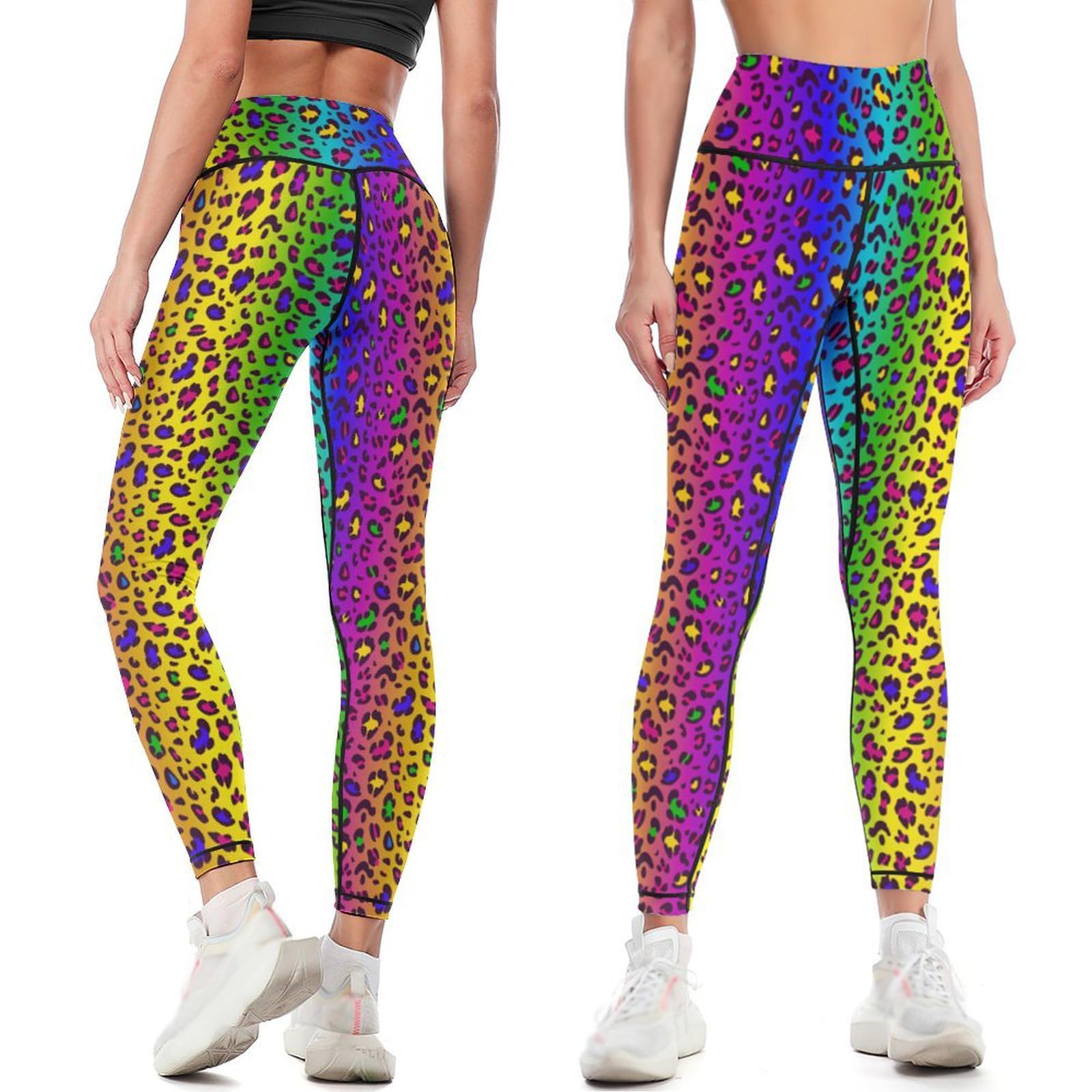 High Waisted Yoga Pants for Women Tummy Control 4 Way Stretch Running Workout Leggings Athletic Yoga Pants