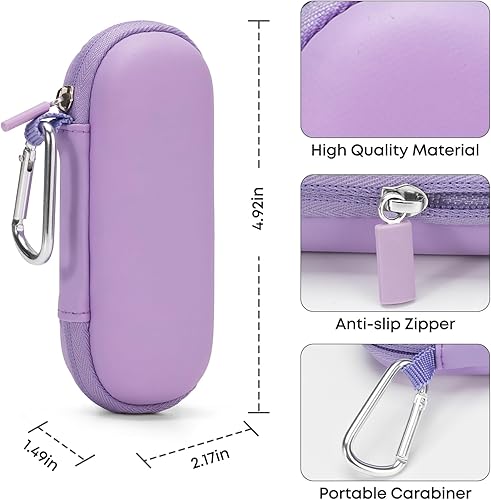 Vista 34 de Funda para monitor de electrocardiograma personal KardiaMobile de 1L 6L, estuche de transporte duro de viaje para AliveCor Kardia Heart Monitor