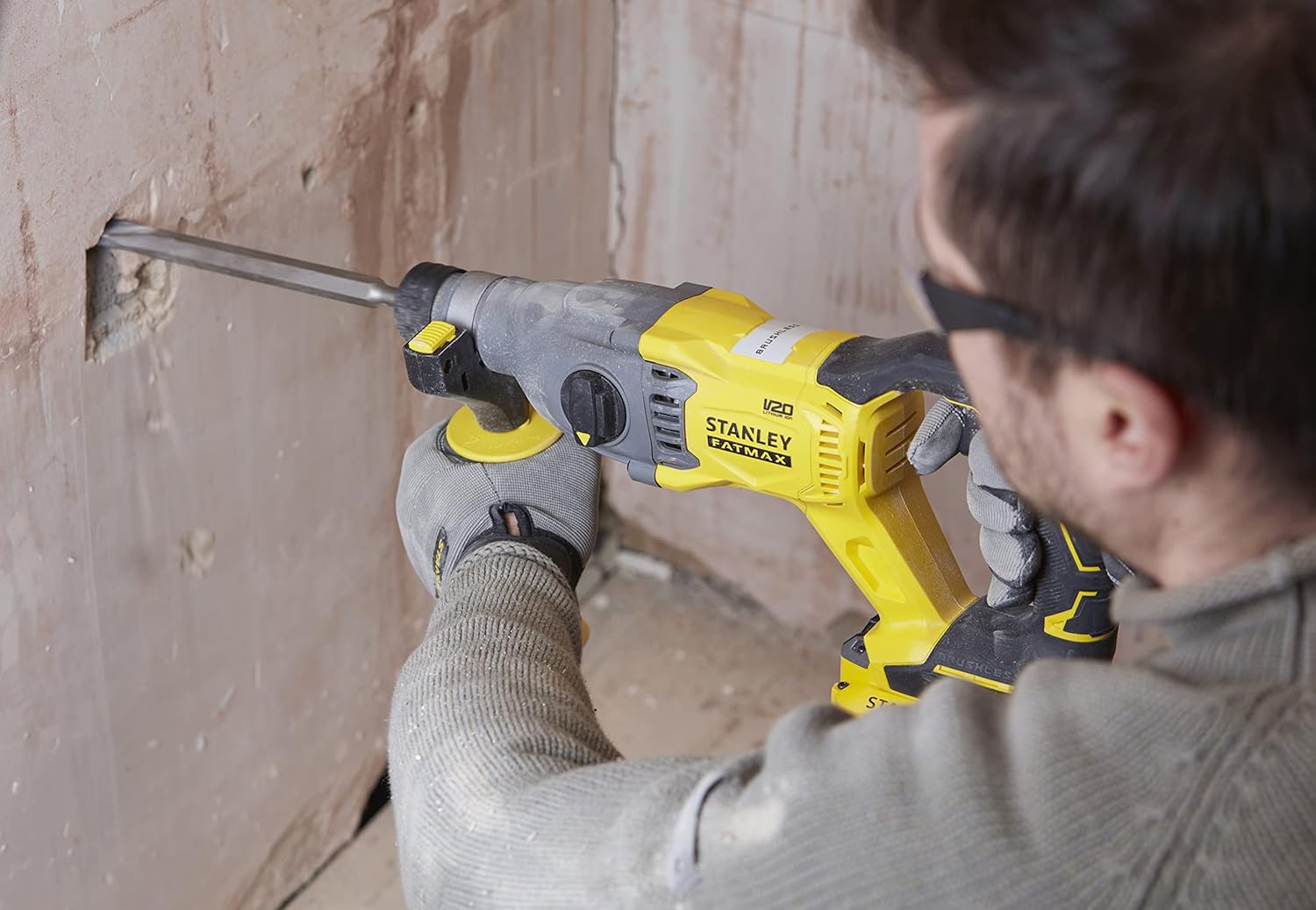 STANLEY FATMAX Rotary Hammer being stored in its carrying case