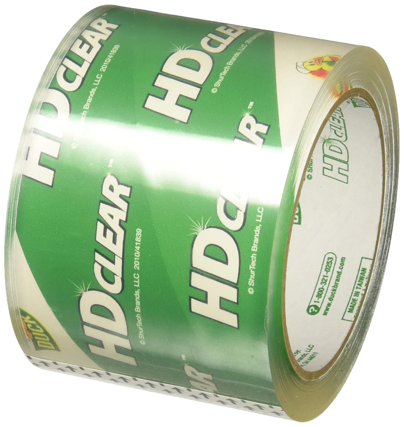 Wholesale CASE of 5 - Duck Brand HD Clear Extra Width 3" Packaging Tape-Packaging Tape, 2.6ml, 3"x55 Yards, 6/PK, Clear