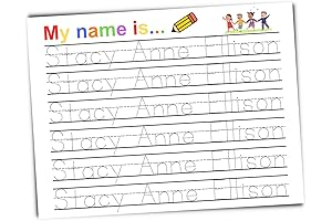 Personalized Name Tracing Worksheets: Practice Script for Early Literacy
