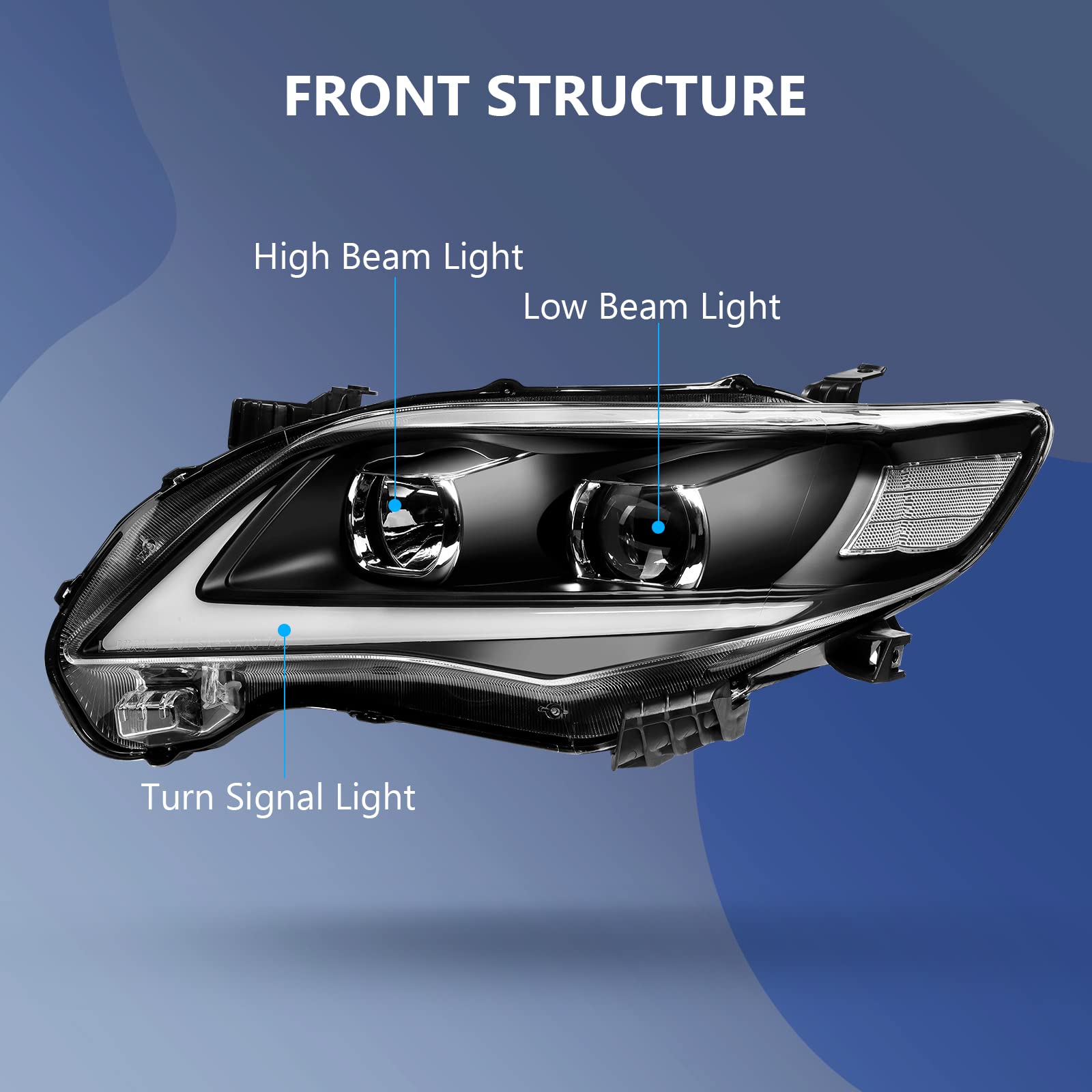 Toyota Corolla 2011-2013 Head Light In Abossey Okai - Vehicle Parts - Foto 11