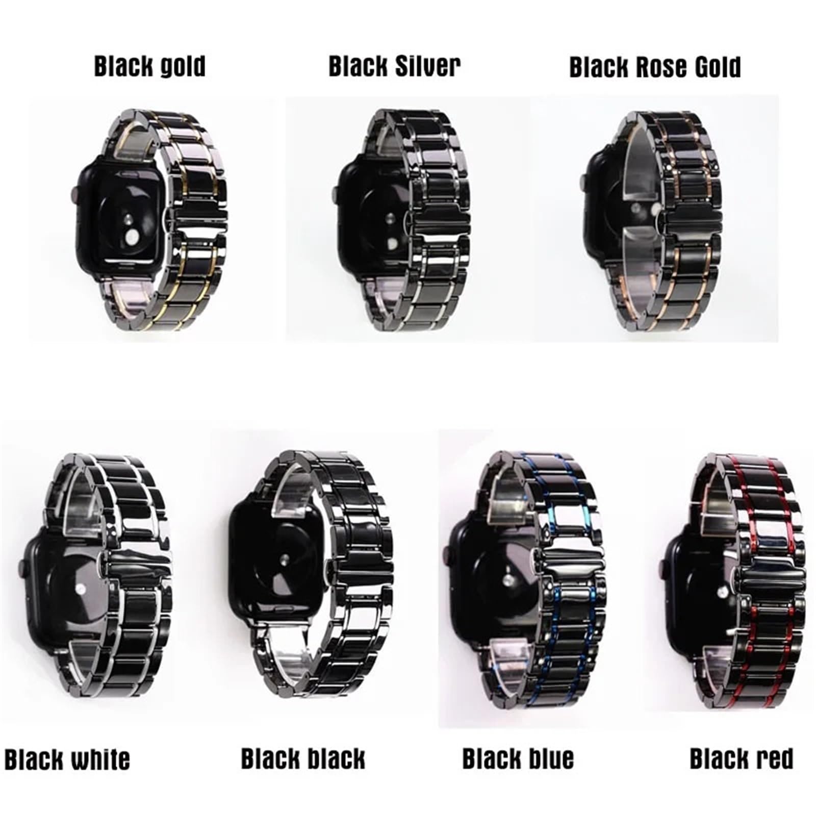 Correa de reloj de cerámica de 20mm y 22mm, pulsera de repuesto adecuada for reloj inteligente, reloj de cuarzo, correa Universal for hombres y mujeres