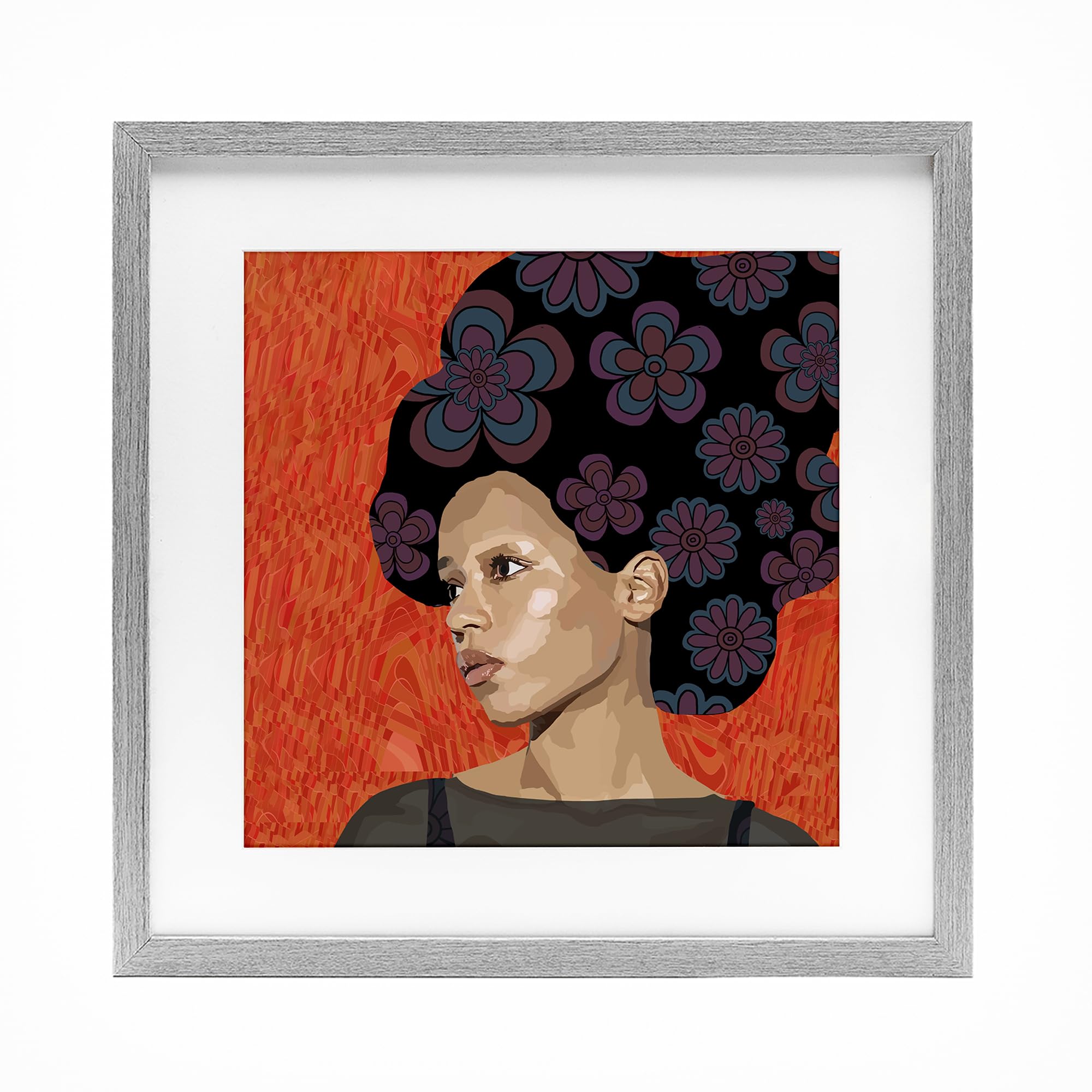'Portrait Of A Dreamer'| Framed Print Under Glass