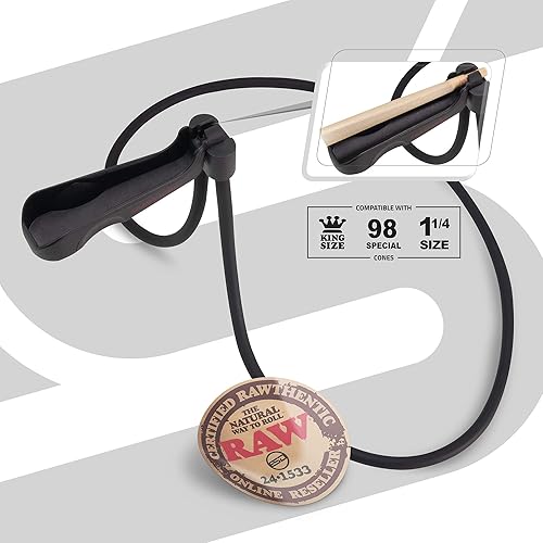 Miniatura 5 de RAW Ahumador manos libres + RAW 7024 conos paquete de 100