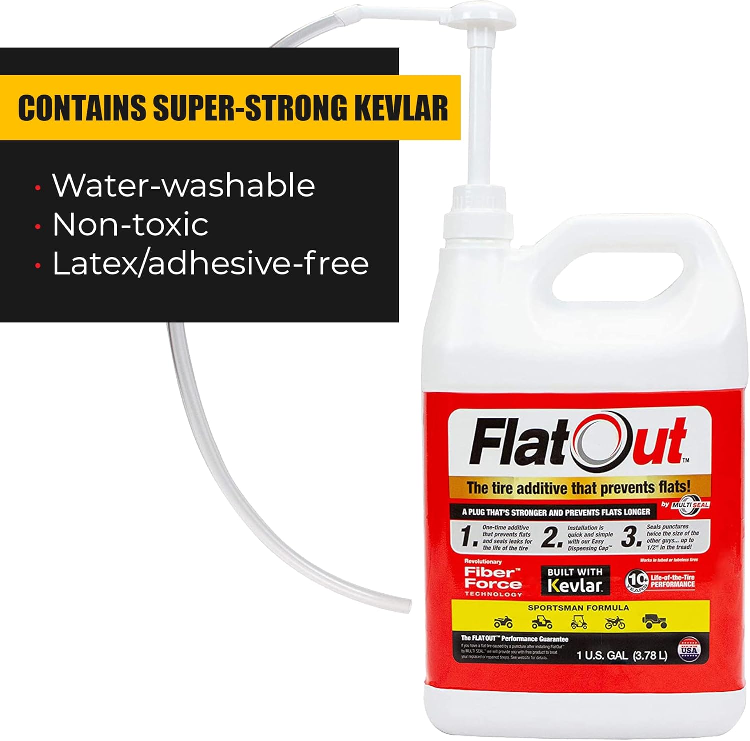 Buy FlatOut Tire Sealant Sportsman Formula with Valve Core Tool and