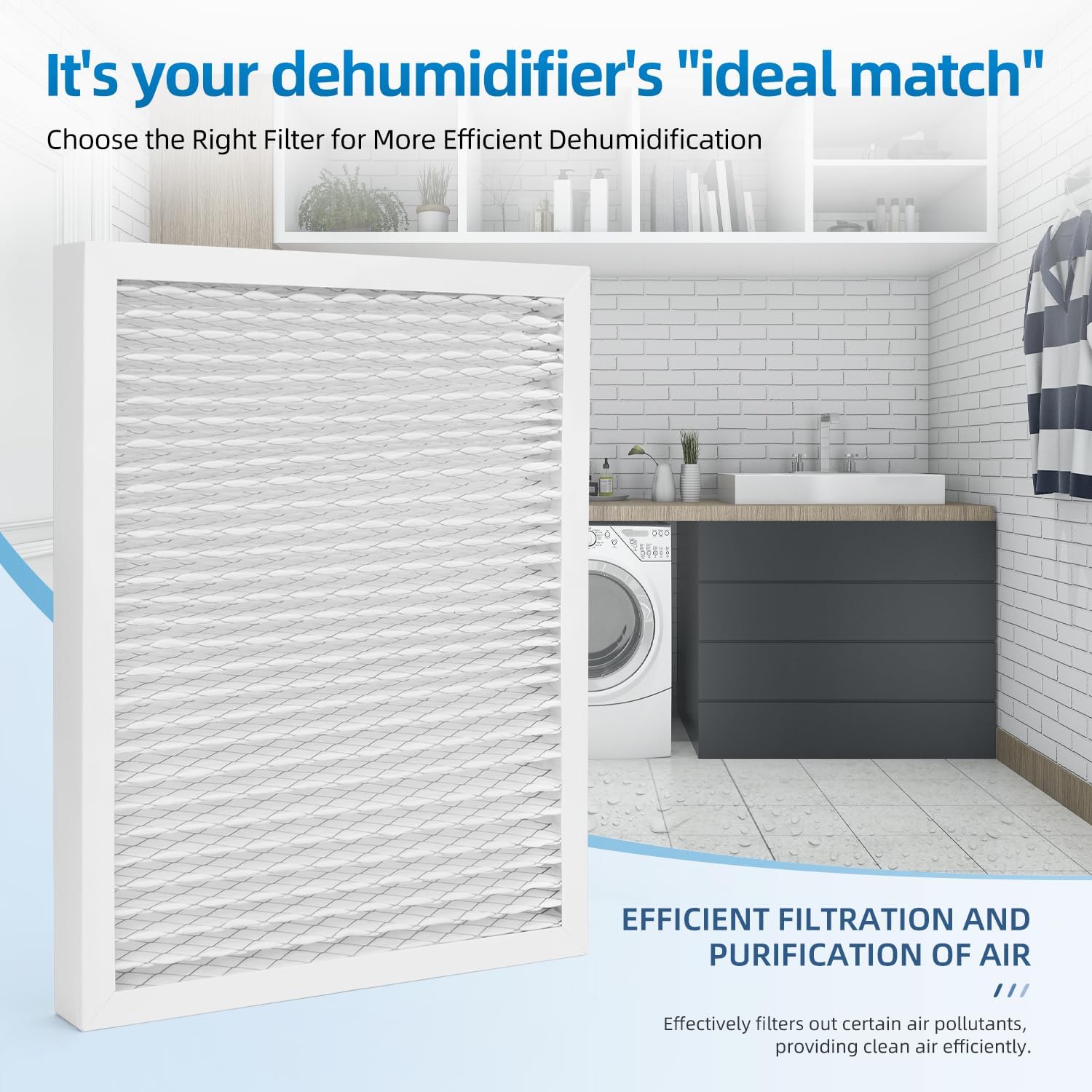 14 x 17.5 x1.75 MERV 13 Replacement Filter Compatible with Honeywell DR90 DR120 Dehumidifiers (50070171-002) Santa Fe Advance90 Advance100 Advance120,4 Pack